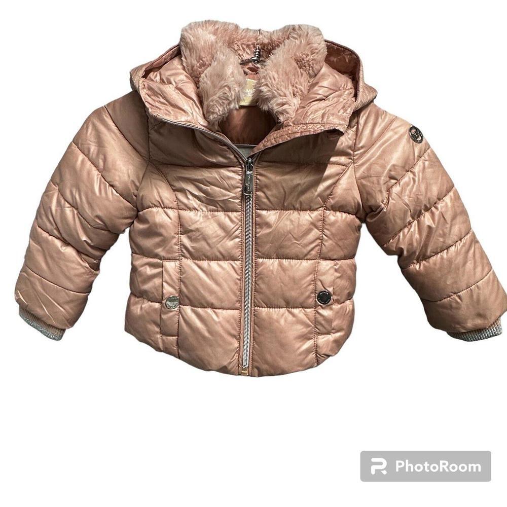 Michael Kors pink polyeter puffer jacket Girl‎ size 2T
